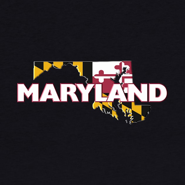 Maryland Colored State by m2inspiration